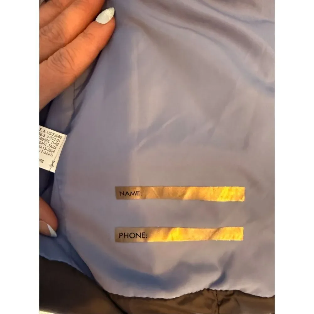 ZARA Packable Puffer Coat 3-4T